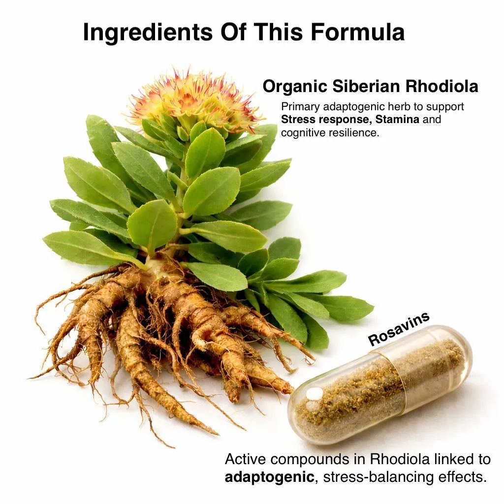 Ingredients of this formula - Gaia Herbs Rhodiola Rosea