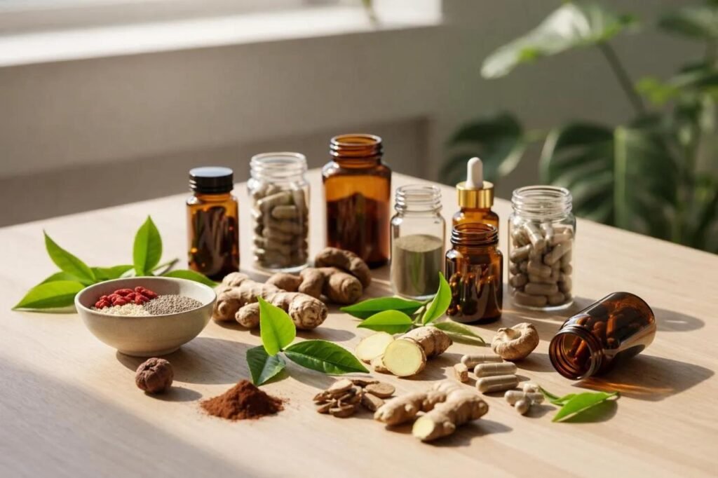 Natural Energy Supplement with plants & herbs